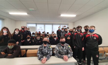 Navy Visit to Coláiste Chiaráin.