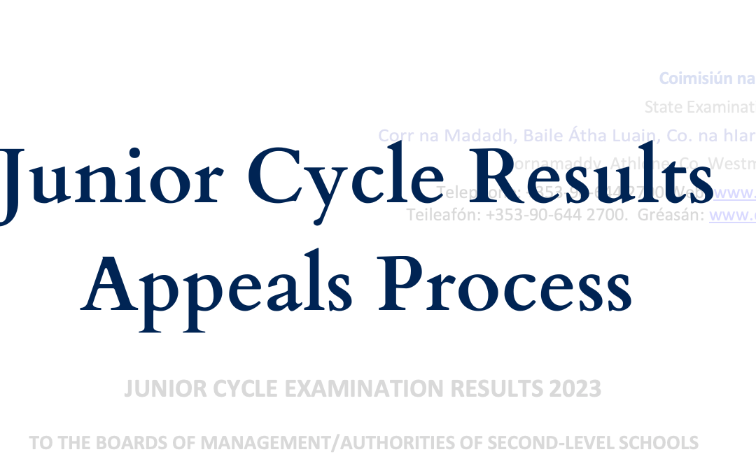 JC Results Appeals Process